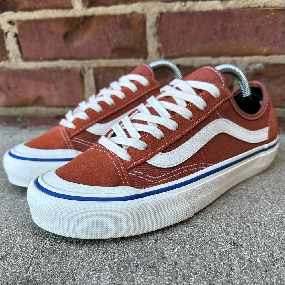 Vans Style 36 Decon Sneakers Womens 6.5 Salt Wash Bombay Brown Rust UltraCush
